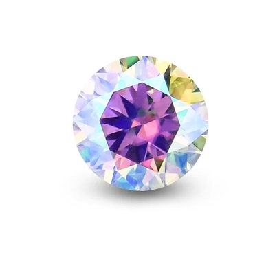 Grosero GRA Moissanite gris rosa amarillo champán azul verde redondo moissanite de corte suelto diamante para la fabricación de joyas