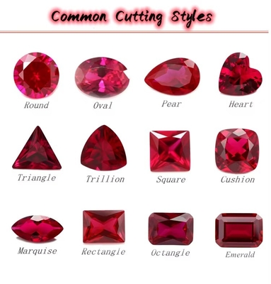 Gemas sintéticas 34# Zafiro Cuadrado 1.5x1.5mm-10x10mm Corindón Piedra preciosa suelta para anillos vvs colgante personalizado de moissanita