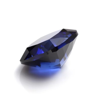 Unico Moissanite sintético Sapphire Stone Cushion Cut 34# Azul Corindón Piedra preciosa suelta para la fabricación de joyas
