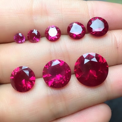 Estilo Vintage Rubí Moissanita Perla de corindón sintético Forma de 2x3 mm a 10x14 mm Piedra de joyería suelta
