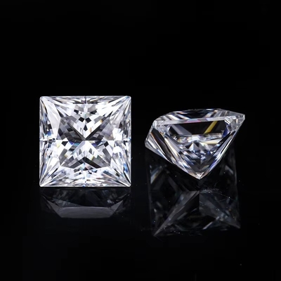 Princess Cut Loose GRA Moissanite Diamante D VVS1 Forma cuadrada Moissanite