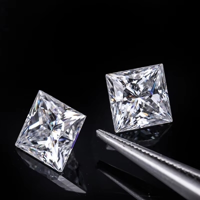 Princess Cut Loose GRA Moissanite Diamante D VVS1 Forma cuadrada Moissanite