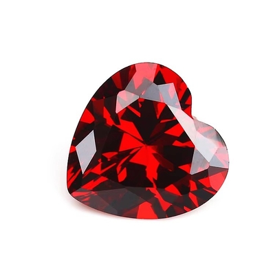 Colores CZ Moissanita Diamante Corte de corazón 3x3mm 4x4mm Circónia cúbica sintética