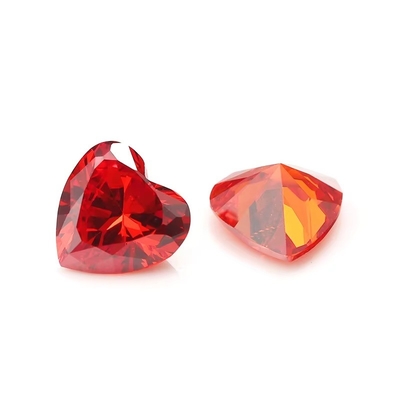 Colores CZ Moissanita Diamante Corte de corazón 3x3mm 4x4mm Circónia cúbica sintética