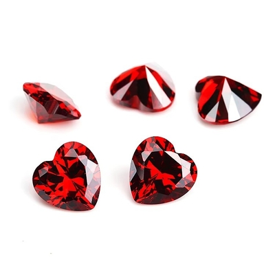Colores CZ Moissanita Diamante Corte de corazón 3x3mm 4x4mm Circónia cúbica sintética