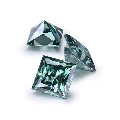Corte de la princesa 5.5x5.5mm Moissanite de 1 quilate VVS Colores Cuadrado Diamante Brillante Suelto