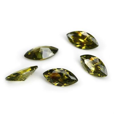 8x4mm Marquesa en forma de CZ piedras ideales para la fabricación de joyas y anillos de bodas para hombres