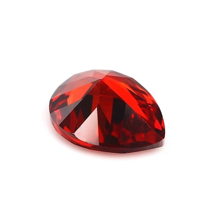Color de champán Zircón piedra preciosa suelta forma de pera 10x8 mm Circónia cúbica sintética Moissanita