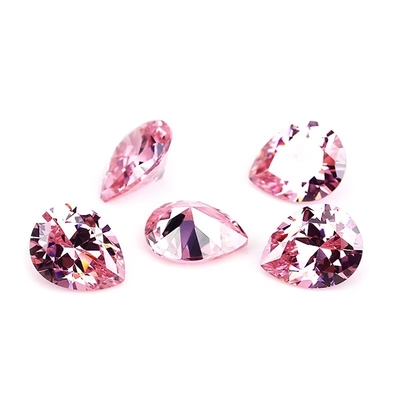 Color de champán Zircón piedra preciosa suelta forma de pera 10x8 mm Circónia cúbica sintética Moissanita