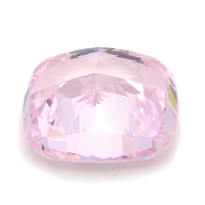 Piedra cortada en hielo Cz de 4k Color rosa Cushion Forma 7x6mm 10x8mm Piedra preciosa suelta Zirconia cúbica sintética