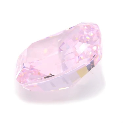Piedra cortada en hielo Cz de 4k Color rosa Cushion Forma 7x6mm 10x8mm Piedra preciosa suelta Zirconia cúbica sintética