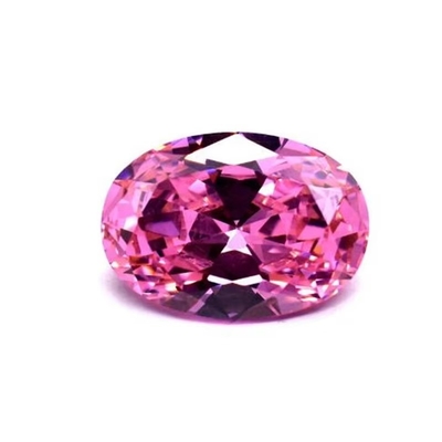 Los pendientes de moissanite gemas rosa Peridoto granate amarillo cz piedras de forma ovalada 12x10mm zirconia cúbica sintética para anillo
