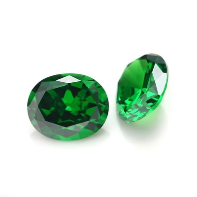 Los pendientes de moissanite gemas rosa Peridoto granate amarillo cz piedras de forma ovalada 12x10mm zirconia cúbica sintética para anillo