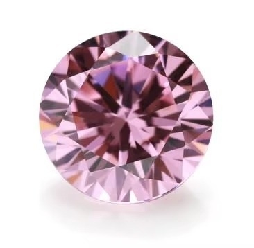 Granate de bola redonda Peridoto colores rosados CZ cuentas sintéticas cúbicas Zirconia piedra preciosa suelta para los pendientes de diamantes