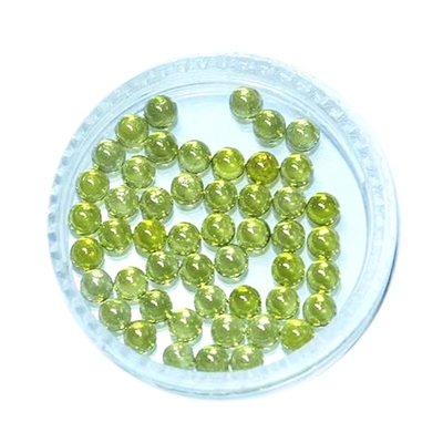 Granate de bola redonda Peridoto colores rosados CZ cuentas sintéticas cúbicas Zirconia piedra preciosa suelta para los pendientes de diamantes