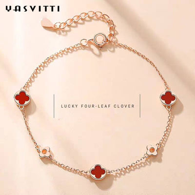 SGS ajustable de la pulsera de la circona de los 7.48in 0.09oz Sterling Silver Jewelry Bracelets Cubic