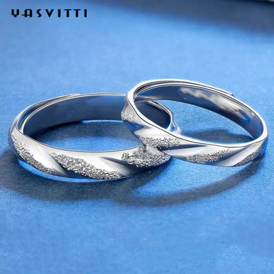 2.11g SGS del anillo de Sterling Silver Rings Silver Engraved del sólido del festival 19m m
