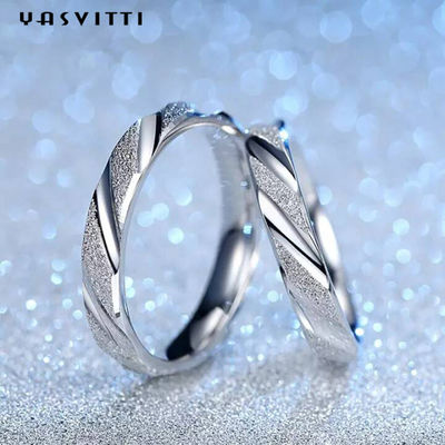 2.11g SGS del anillo de Sterling Silver Rings Silver Engraved del sólido del festival 19m m