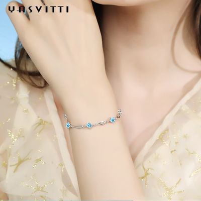 el 19.5cm ODM de plata del oro de la pulsera del corazón del amor de la pulsera del resbalador de 5 gramos