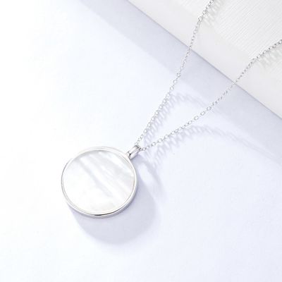 los 0.6in PVD que platean a Sterling Silver Jewelry Necklaces collar de la CZ de 10 gramos