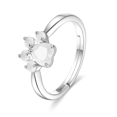 los 0.9cm anillos de la garra del gato del oro de Sterling Silver Jewelry Rings 10k de 2,05 gramos