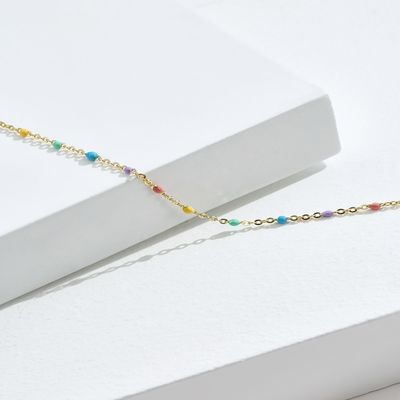 los 21.2cm pulsera S925 de la circona cúbica de Sterling Silver Rainbow Bracelet Unisex de 0,8 gramos