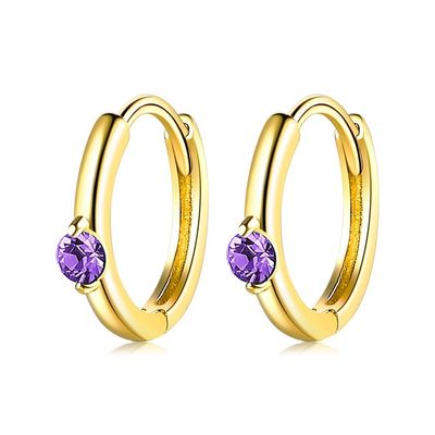 0.08oz ODM del pendiente del aro del verde de Sterling Silver Jewelry Earrings Festival de 2,3 gramos