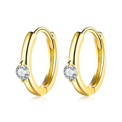 0.08oz ODM del pendiente del aro del verde de Sterling Silver Jewelry Earrings Festival de 2,3 gramos
