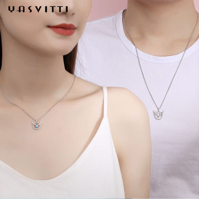 ODM pendiente de la asta de los ciervos del 15.7in 8g Sterling Silver Jewelry Necklaces Lovers