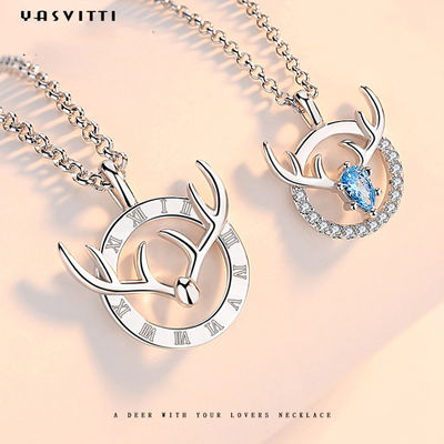 ODM pendiente de la asta de los ciervos del 15.7in 8g Sterling Silver Jewelry Necklaces Lovers