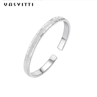 pulsera ajustable para mujer del OEM de la pulsera de plata sólida S925 del encanto de 0.08oz los 2in