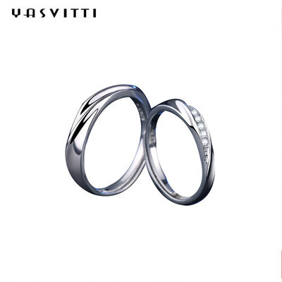 anillo torcido de moda de la banda de los 0.7in 0.06oz Sterling Silver Jewelry Rings Mother