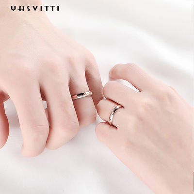 anillo de la estrella fugaz del aniversario de 2.6g los 0.75in Sterling Silver Jewelry Rings 18k