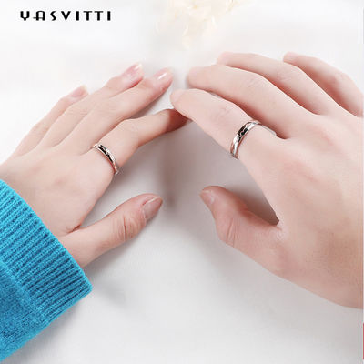 anillo de la estrella fugaz del aniversario de 2.6g los 0.75in Sterling Silver Jewelry Rings 18k