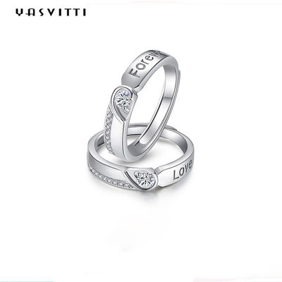 El Zircon hipoalérgico Diamond Ring los 0.21cm 1.9g junta el anillo de bodas