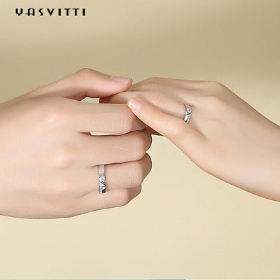 El Zircon hipoalérgico Diamond Ring los 0.21cm 1.9g junta el anillo de bodas