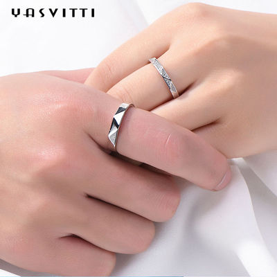 0.074oz los 0.8ft 925 Sterling Silver Rings 5A Sterling Silver Engagement Ring