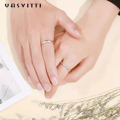 0.074oz los 0.8ft 925 Sterling Silver Rings 5A Sterling Silver Engagement Ring