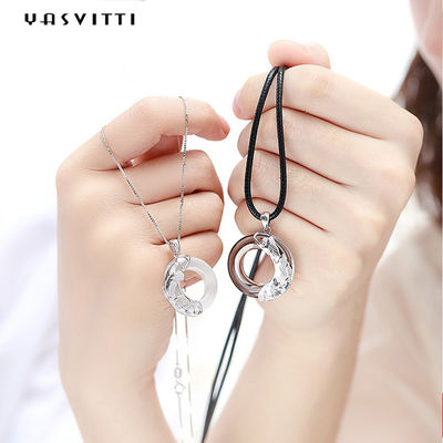 SGS de cadena de los 22in 1.62g Dragon Phoenix Necklace Fiancé 925 Sterling Silver Pendants