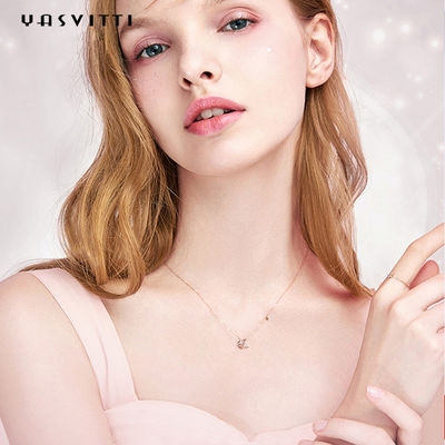collar torcido ceremonia de la estrella del oro de 2g el 17.7in Sterling Silver Jewelry Necklaces 18k