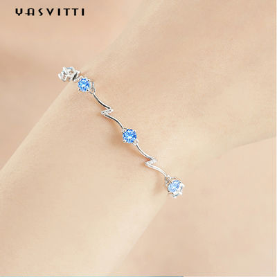 SGS ajustable de la pulsera del brazalete de 0.14oz los 0.2m Sterling Silver Jewelry Bracelets Fiancée