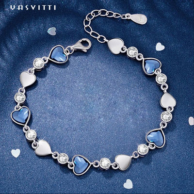 ODM de la pulsera del encanto de la plata del vintage de los 0.19m los 0.83in Sterling Silver Jewelry Bracelets