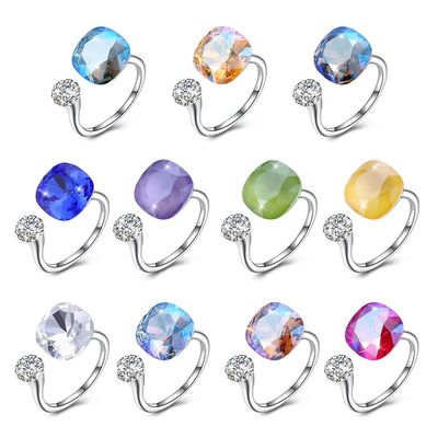 3,43 banda abierta Diamond Ring de la graduación del gramo los 0.5cm Sterling Silver Jewelry Sets 925
