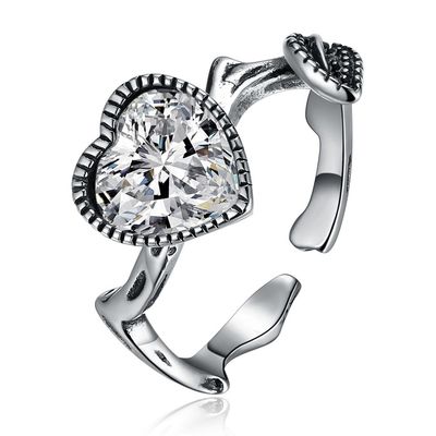 anillo de Moissanite Ring Custom Sterling Silver Diamond del oro blanco 18K