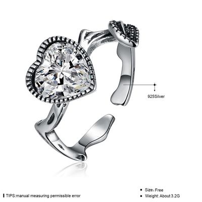 anillo de Moissanite Ring Custom Sterling Silver Diamond del oro blanco 18K