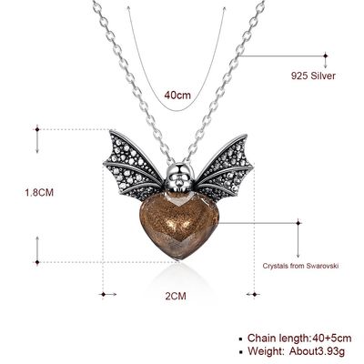 collar pendiente plateado oro de la abeja del 1.48ft 3.93g Sterling Silver Jewelry Sets 14K