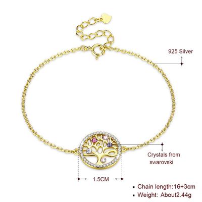 Árbol de la vida Sterling Silver Jewelry Bracelets