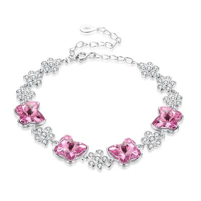 ODM el 1.4x1.6cm Sterling Silver Slider Bracelets 3,5&quot; pulseras de la circona cúbica