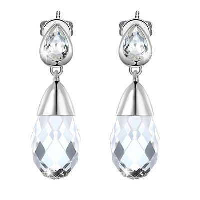 el oro de 0.2oz Sterling Silver Jewelry Earrings 14k plateó los pendientes del descenso del agua