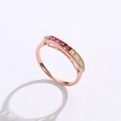 los 0.14cm hipoalérgicos 2 gramos Sterling Silver Jewelry Rings Crystal Ring